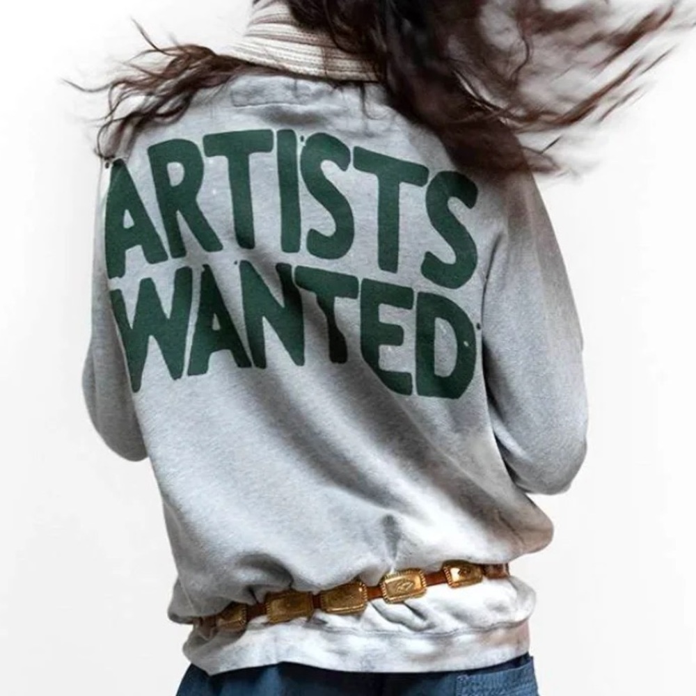FREECITY Artists Wanted bleachout sweatshirt - Picture 3 of 4